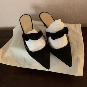 Black J.Crew mule slides